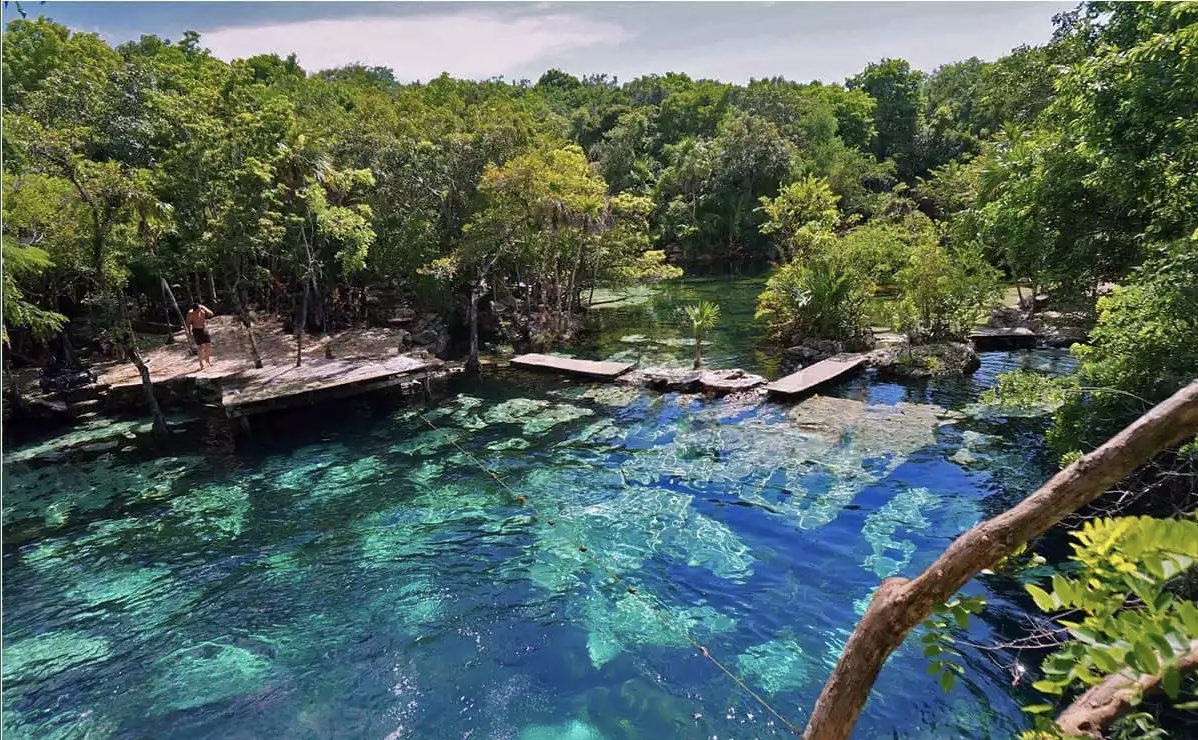 Cenote Azul near Playa del Carmen