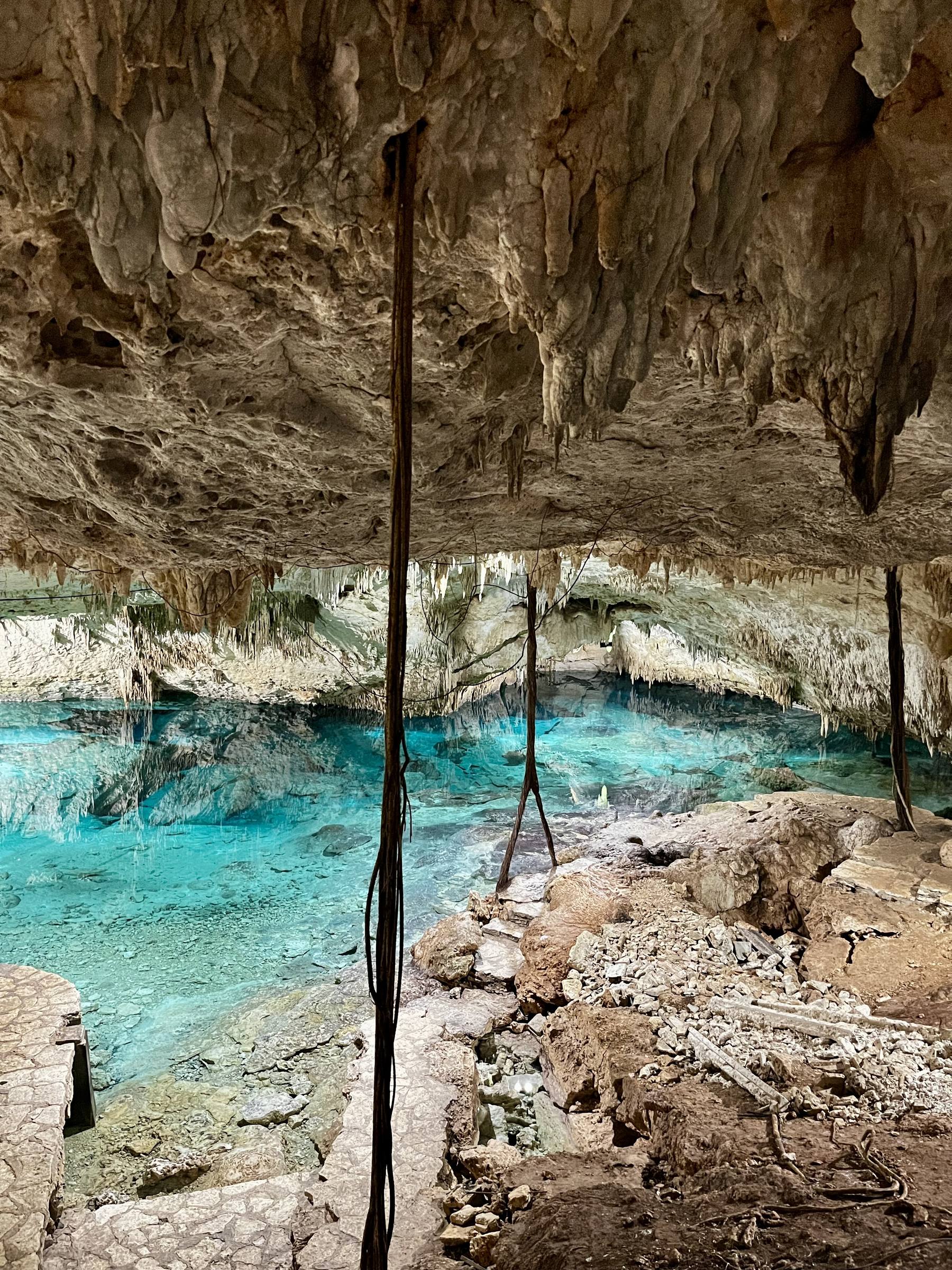 A calm closed cenote moment