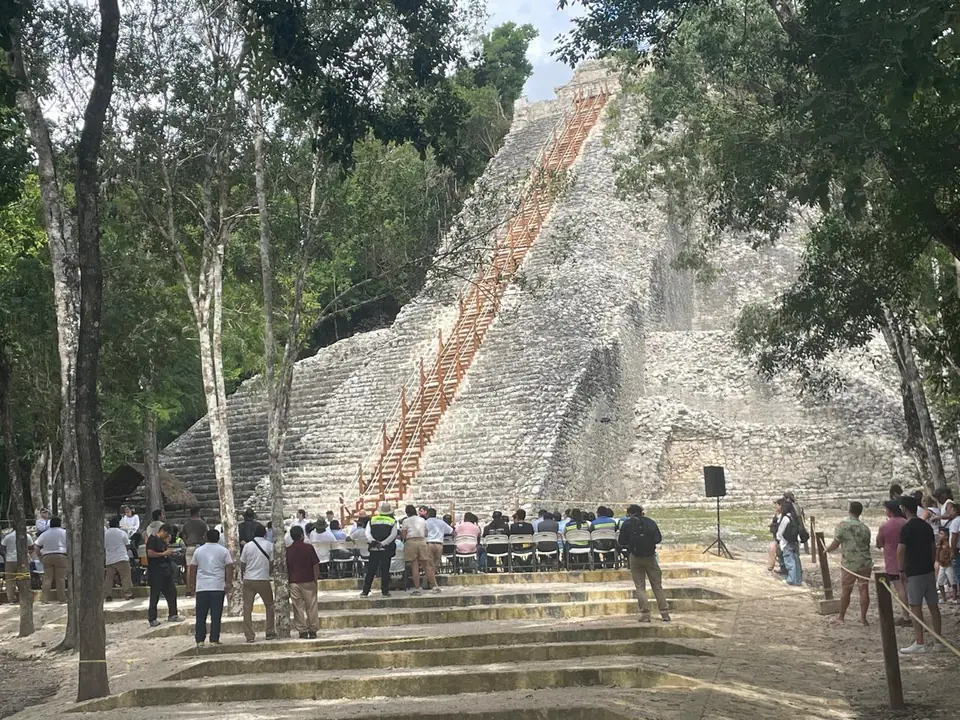 Cobá surrounded by jungle
