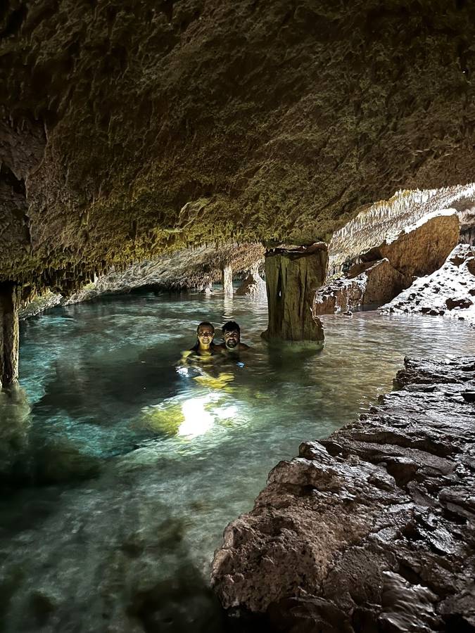 Guided cavern cenote experience in Riviera Maya