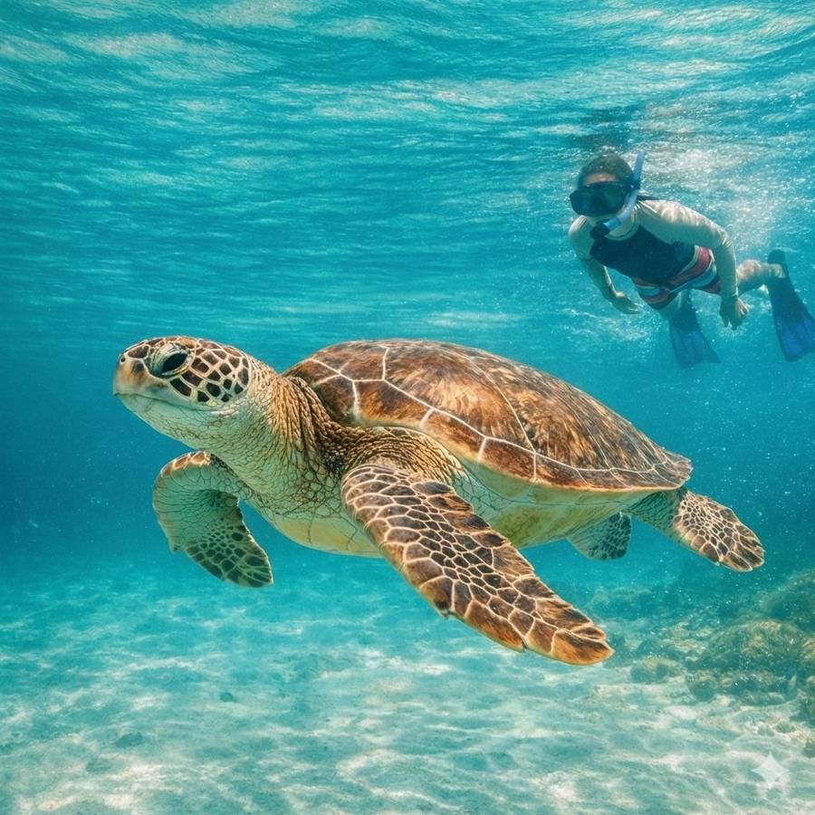 Sea turtles and cenotes in Riviera Maya