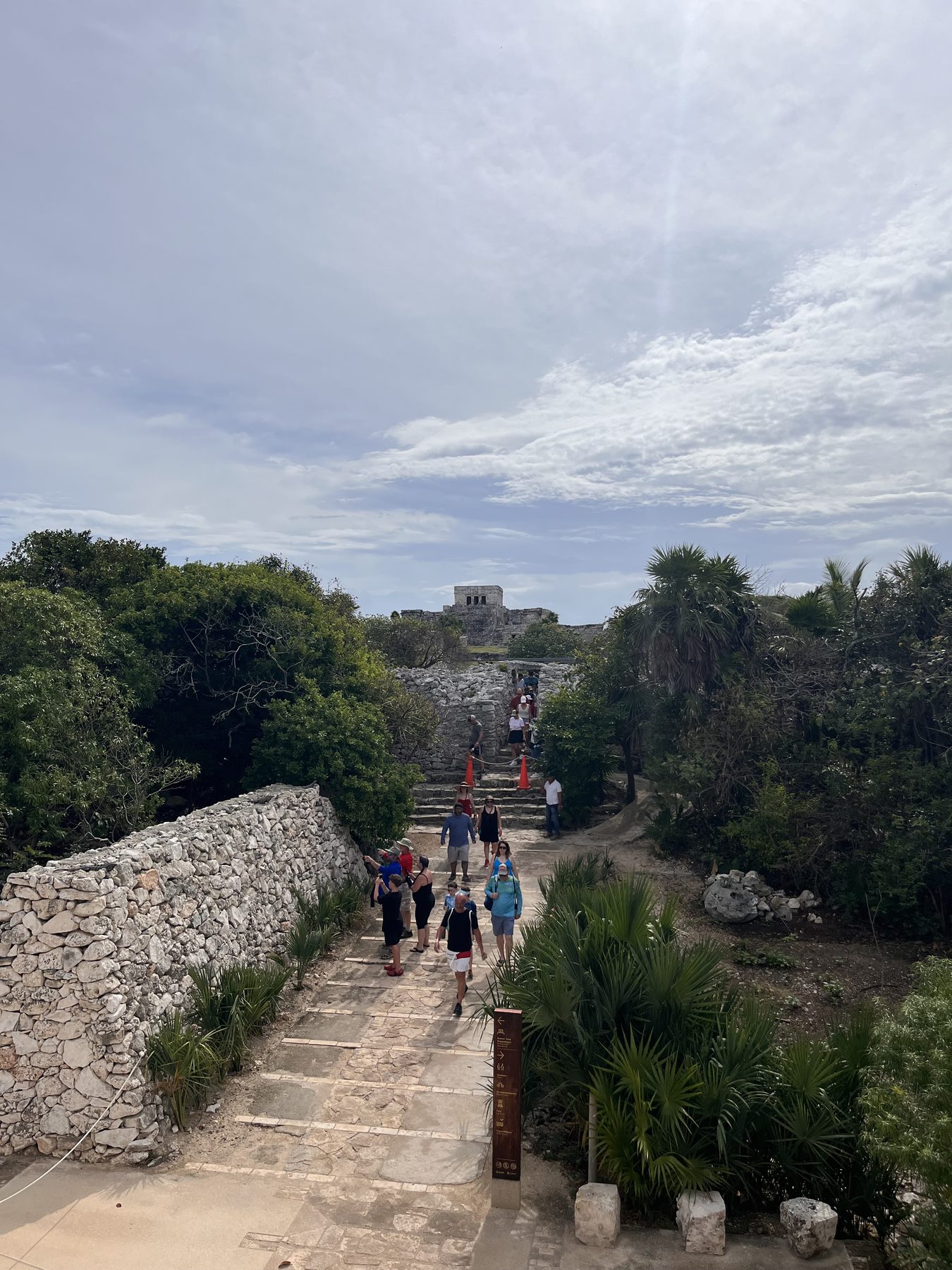 Tulum ruins with Caribbean Sea views